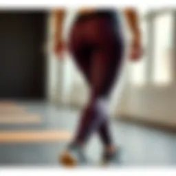 Innovative design of scrunch bum leggings highlighted during workout