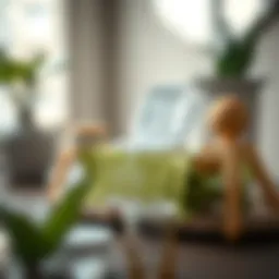 Close-up of underarm wipes showcasing eco-friendly packaging