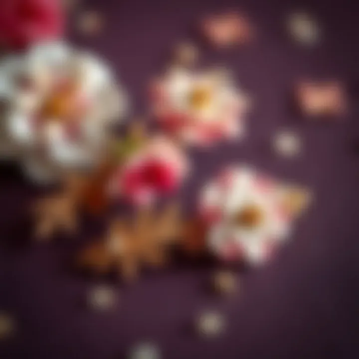 Vintage Floral Designs Vintage-inspired barrettes with floral designs