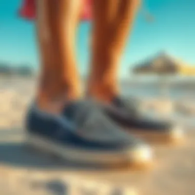 Caring for slip-on shoes with cleaning products