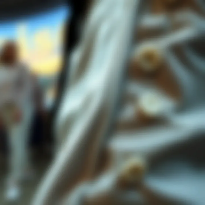 Intricate Design Features of Button-Up Sweatpants A detailed view of button-up sweatpants showcasing intricate design elements and fabric texture.