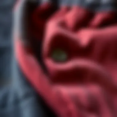 Sustainable Fabrics for Modern Fashion A close-up of sustainable materials used in the production of button-up sweatpants.