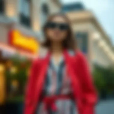 A classic preppy work dress styled with a blazer