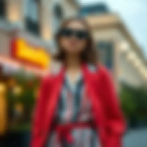 A classic preppy work dress styled with a blazer