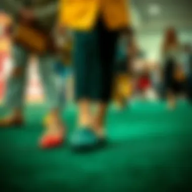 Fashion-forward individuals wearing Crocs pointed toe flats