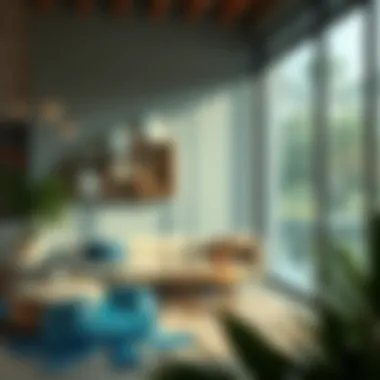 Sustainable plexiglass design elements in modern interiors