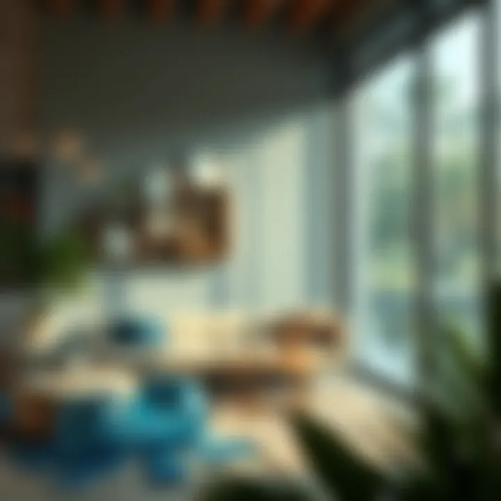 Sustainable plexiglass design elements in modern interiors