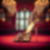 Elegant high heel showcasing intricate design