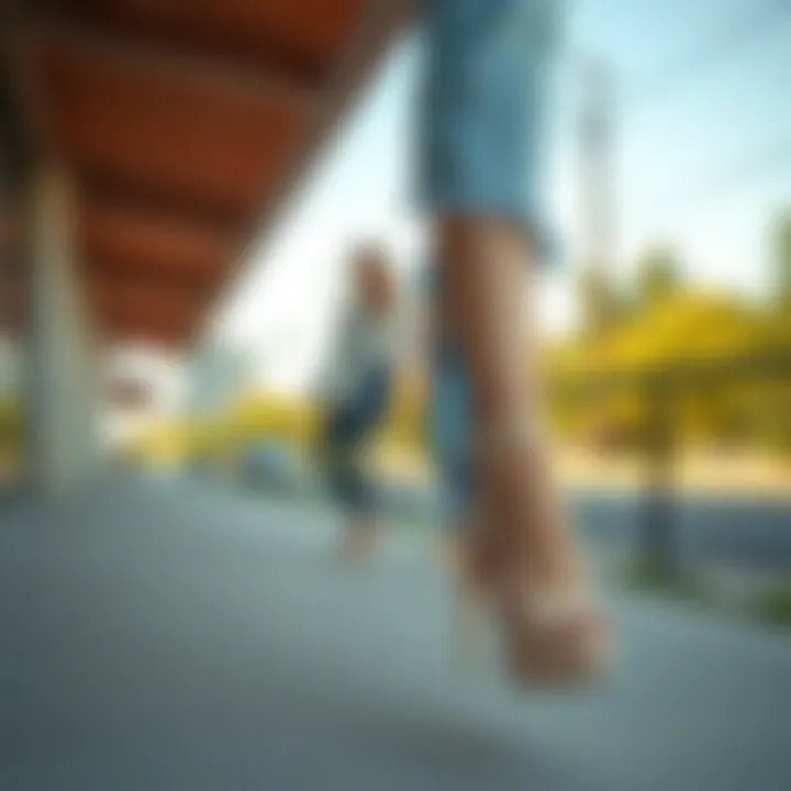 Fashion-forward outfits paired with summer heels and wedges, perfect for various occasions