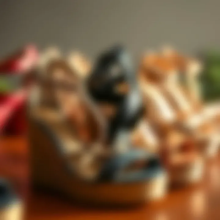 A collection of wedges in various materials highlighting versatility