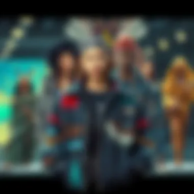 Modern Fashion with Totem Influence Collage of modern fashion pieces incorporating totem designs