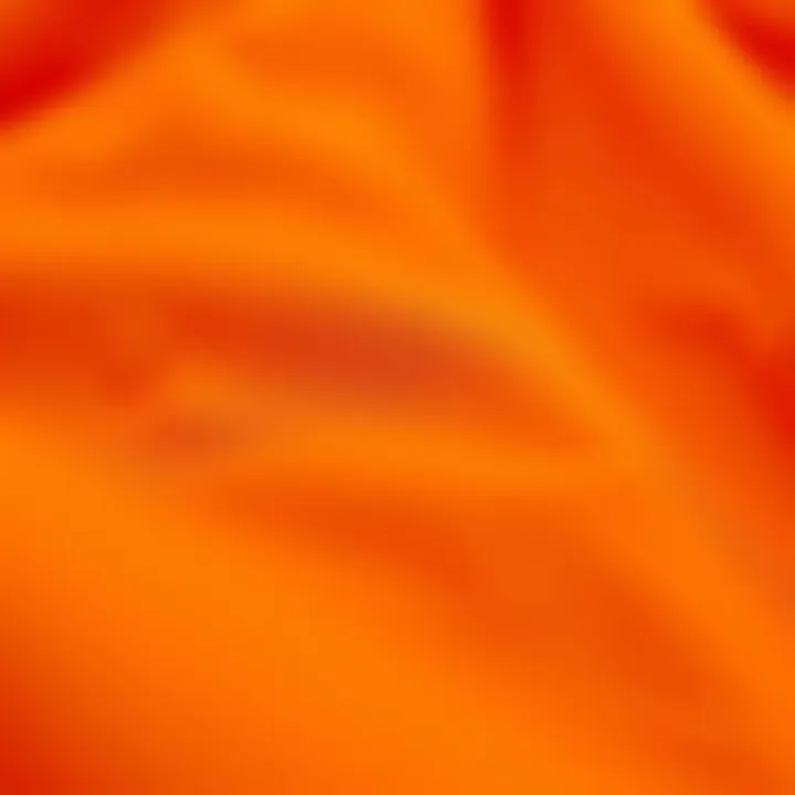 Close-up of orange fabric texture