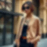 Stylish Pocket Open Cardigan Elegant pocket open cardigan styled with modern accessories