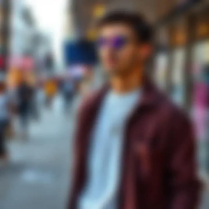 Versatile Fashion Statement Fashionable individual showcasing versatility of pocket open cardigan