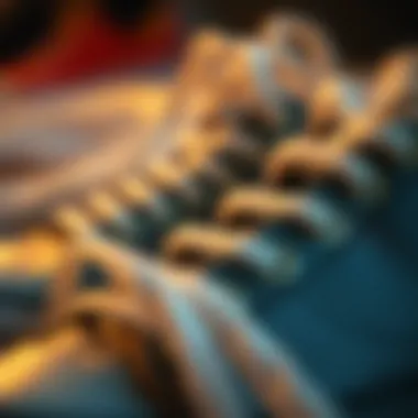 Variety of Materials for Shoelace Selection Comparison of different materials used for extra long shoelaces