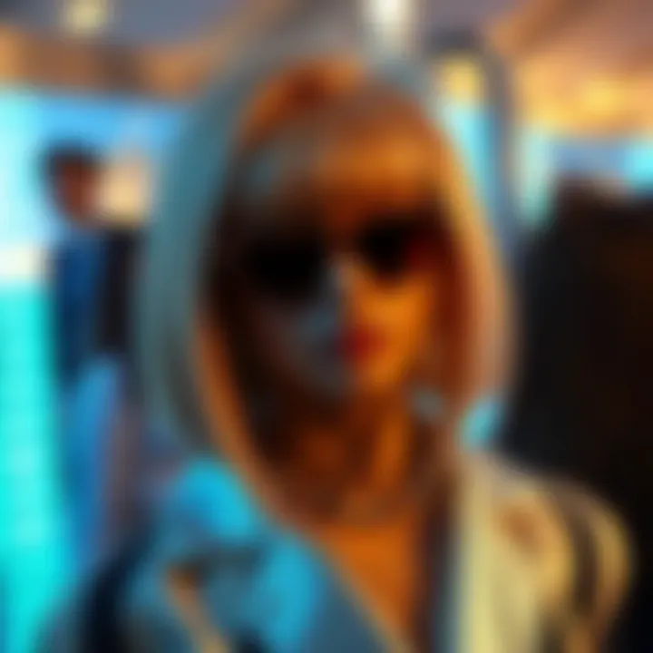 Celebrity Influence on Wig Trends Celebrity wearing a stylish wig at a high-profile event