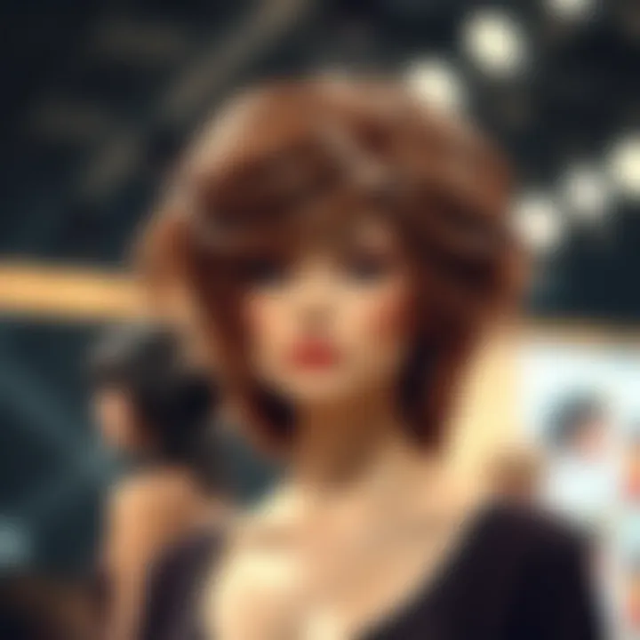 Wigs as Artistic Expressions on the Runway Creative wig styling in a contemporary fashion show