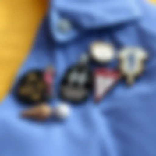 Diverse Pin Designs for Fashion Enthusiasts A collection of unique pins showcasing different designs and materials