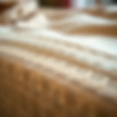 Close-up of fabric texture used in blanket slipcovers