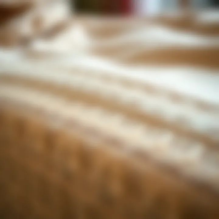 Close-up of fabric texture used in blanket slipcovers