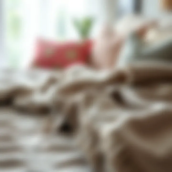 Sustainable materials used for blanket slipcovers