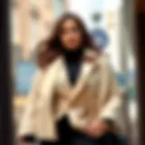 Elegance in Plus Size Fashion Elegant plus size long sleeve shrug draped over a stylish outfit