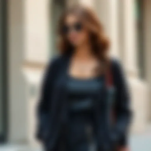 Casual Elegance Elegant short cardigan with pockets styled for a casual outing