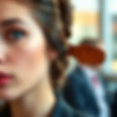 Fashionable hairstyle created with a wide tooth rat tail comb