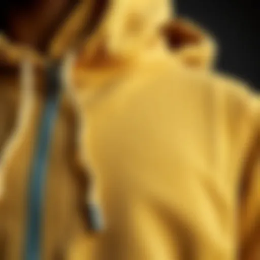 Textural Elegance of Zip-Up Hoodie Sets A close-up of a stylish zip-up hoodie set showcasing unique textures