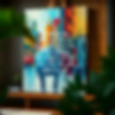 Artistic Quote Canvas Artistic representation of a quote on canvas