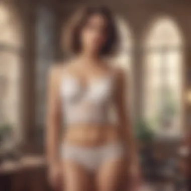 Trendy Lace Camisole and Panty Trendy lace camisole and panty combination showcasing modern design