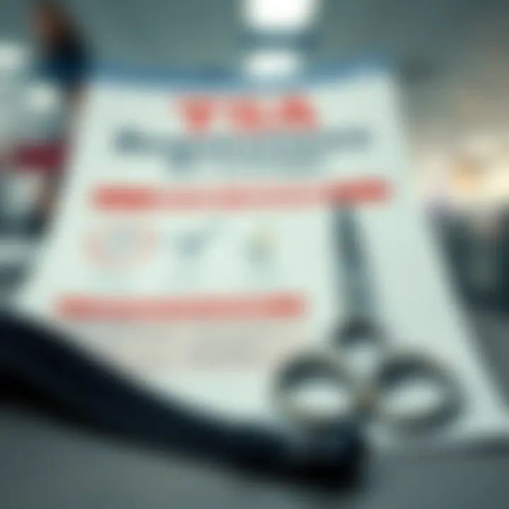 A layout of TSA regulations highlighting the restrictions on sewing tools during travel.