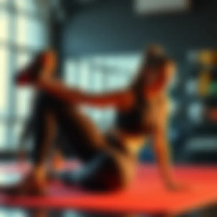 Core Strengthening Workout Session Dynamic workout session emphasizing core strength