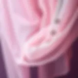 Elegant draping of grommet sheer fabric highlighting its lightweight nature