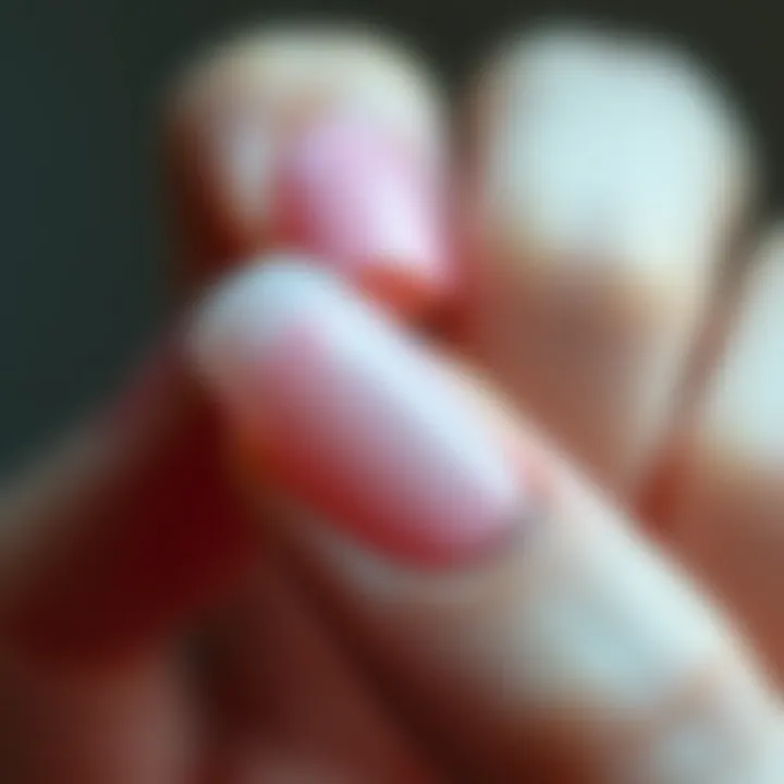 Healthy vs. Damaged Nails Comparison of healthy vs. damaged nails