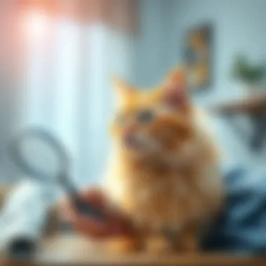 Practical Use of Cat Hair Catchers in Daily Life A pet owner using a cat hair catcher