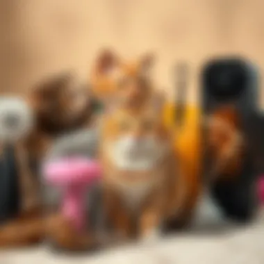 Variety of Cat Hair Catchers Different types of cat hair catchers displayed together