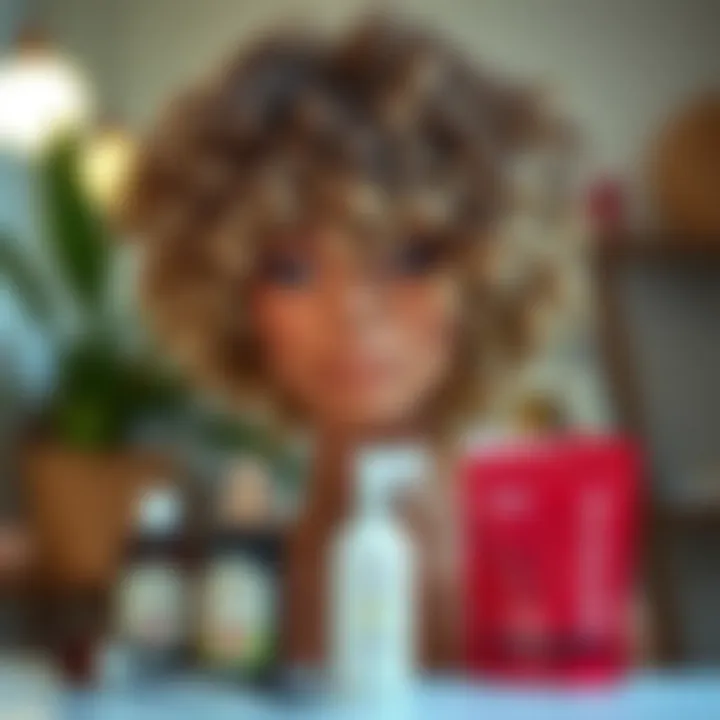 Essential care products for maintaining short curly wigs