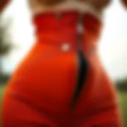 Close-up of a waist trainer featuring elegant snaps and zippers