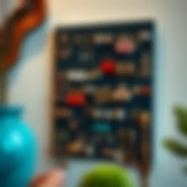 Artistic Earring Storage Artistic earring storage solution featuring artistic elements