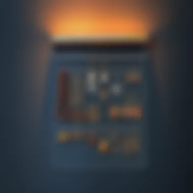 Sleek Metal Organizer Contemporary wall mounted organizer with a sleek metal finish