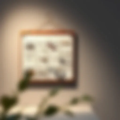 Minimalist Earring Organizer Elegant wall mounted earring organizer showcasing a minimalist design