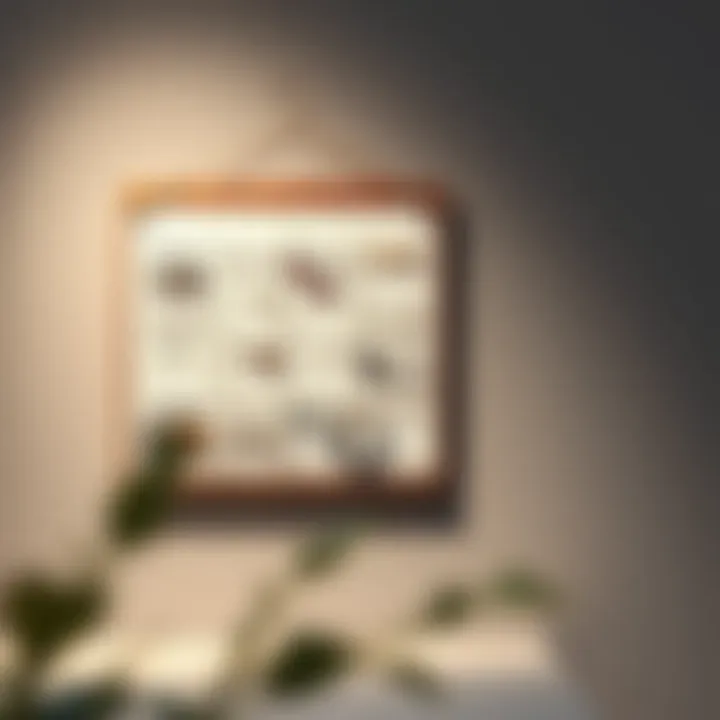 Minimalist Earring Organizer Elegant wall mounted earring organizer showcasing a minimalist design