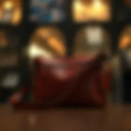 Elegant wide strap crossbody bag showcasing the luxurious leather finish